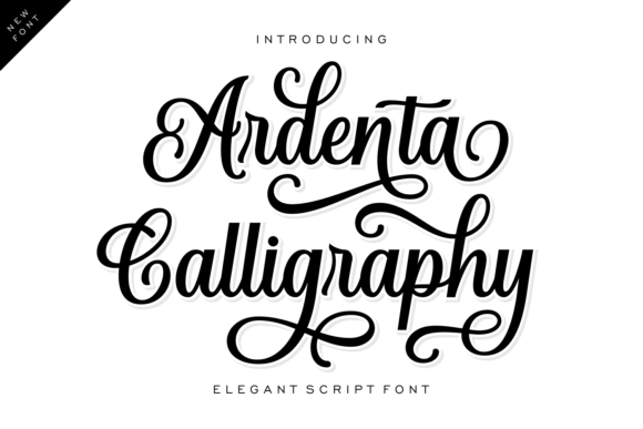 Ardenta Calligraphy: A Script Font for Digital Design Excellence