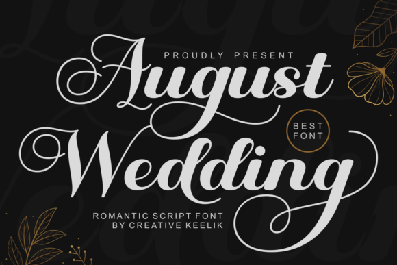 August Wedding Font: A Romantic Script for Handmade Creators