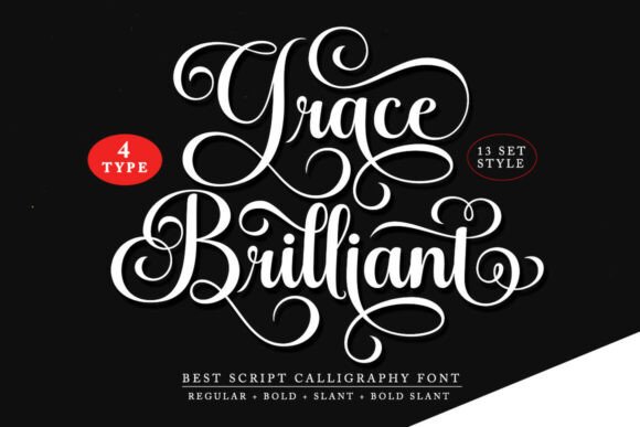 Grace Brilliant: A Script Font That Elevates Every Craft Project
