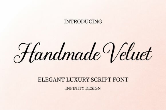 Handmade Velvet: A Script Font for Elegant Web Design