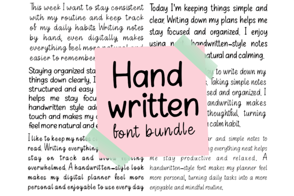 Handwritten Font Bundle: A Designer’s Tool for Warm, Human Digital Experiences