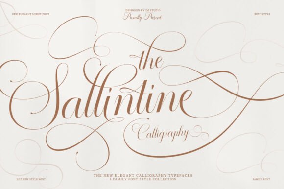 Introducing Sallintine: A Script Font for Digital Design Excellence