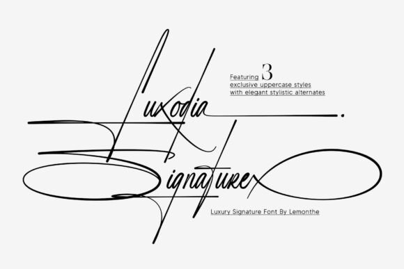 Luxodia Signature: The Elegant Script for Your Creative Projects