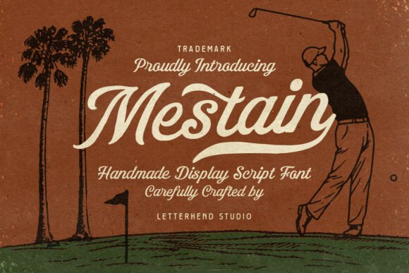 Mestain Script: A Vintage-Inspired Font for Handmade Crafters