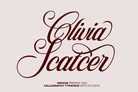 Olivia Scatcer Font: A Timeless Script for Editorial Elegance