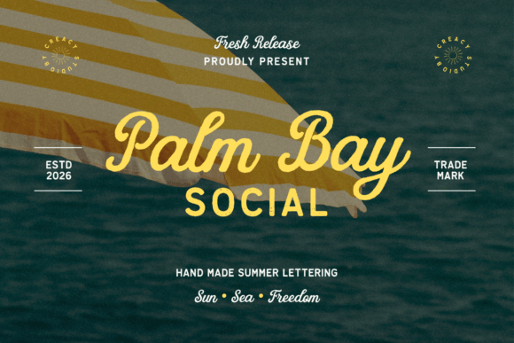 Palm Bay Social: A Font for Coastal Creativity