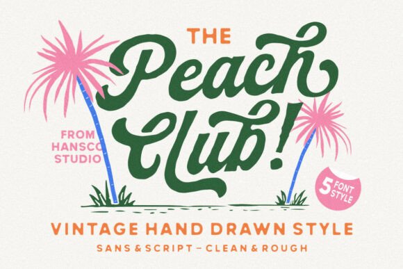 Peach Club Font Review: A Versatile Script for Branding