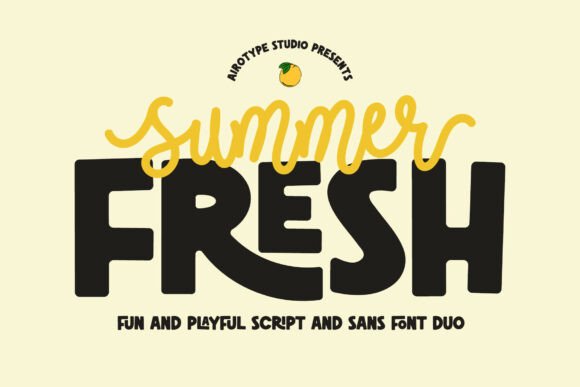 Summer Fresh: A Versatile Font Duo for Digital Design