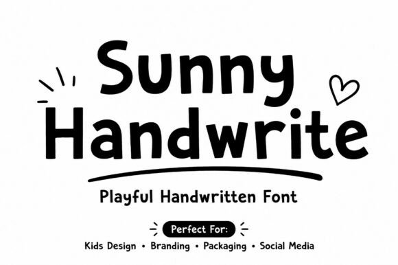 Sunny Handwrite: A Font That Brings Warmth to Branding