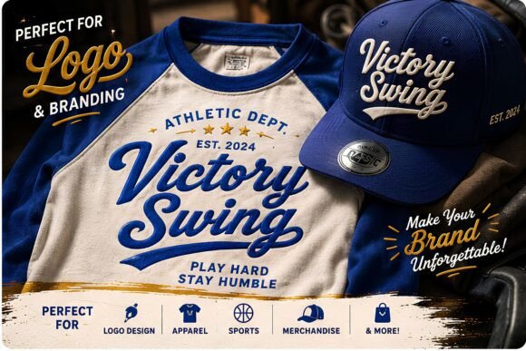 Victory Swing: A Bold Script Font for Campaigns