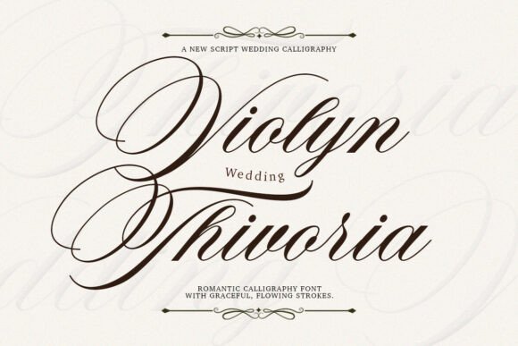 Violyn Wedding Thivoria: A Timeless Script for Modern Branding